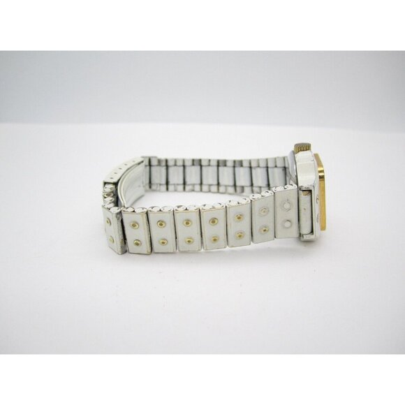 Women Vtg Kamatz Hand Wind 17 Jewels Analog 25mm Dial Tank Style Watch (F824) - Picture 8 of 12